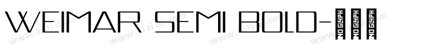 Weimar Semi Bold字体转换
